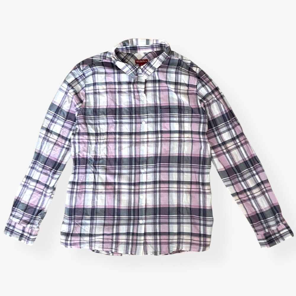 Merona Plaid Button-Up Shirt